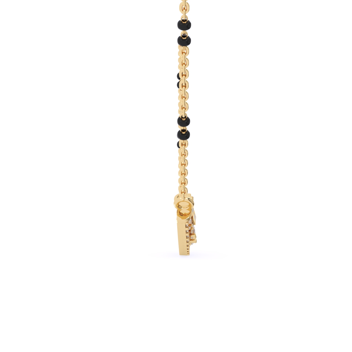 Lavish Pear Shaped Diamond Mangalsutra